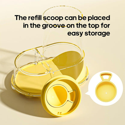 Automatic Hamster Feeder Food Dish Bowl Dispenser for Syrian Dwarf Hamsters, Gerbils, Mouse, Guinea Pig, Hedgehog (Green)