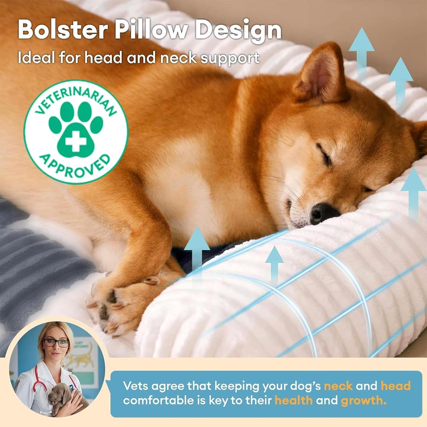 FUNNY FUZZY Couch Cover for Dogs, Loveseat Covers Bed for Large Dogs Cream Plaid Washable Pet Mat for Furniture Protector for Car Seat, X-Large, Black