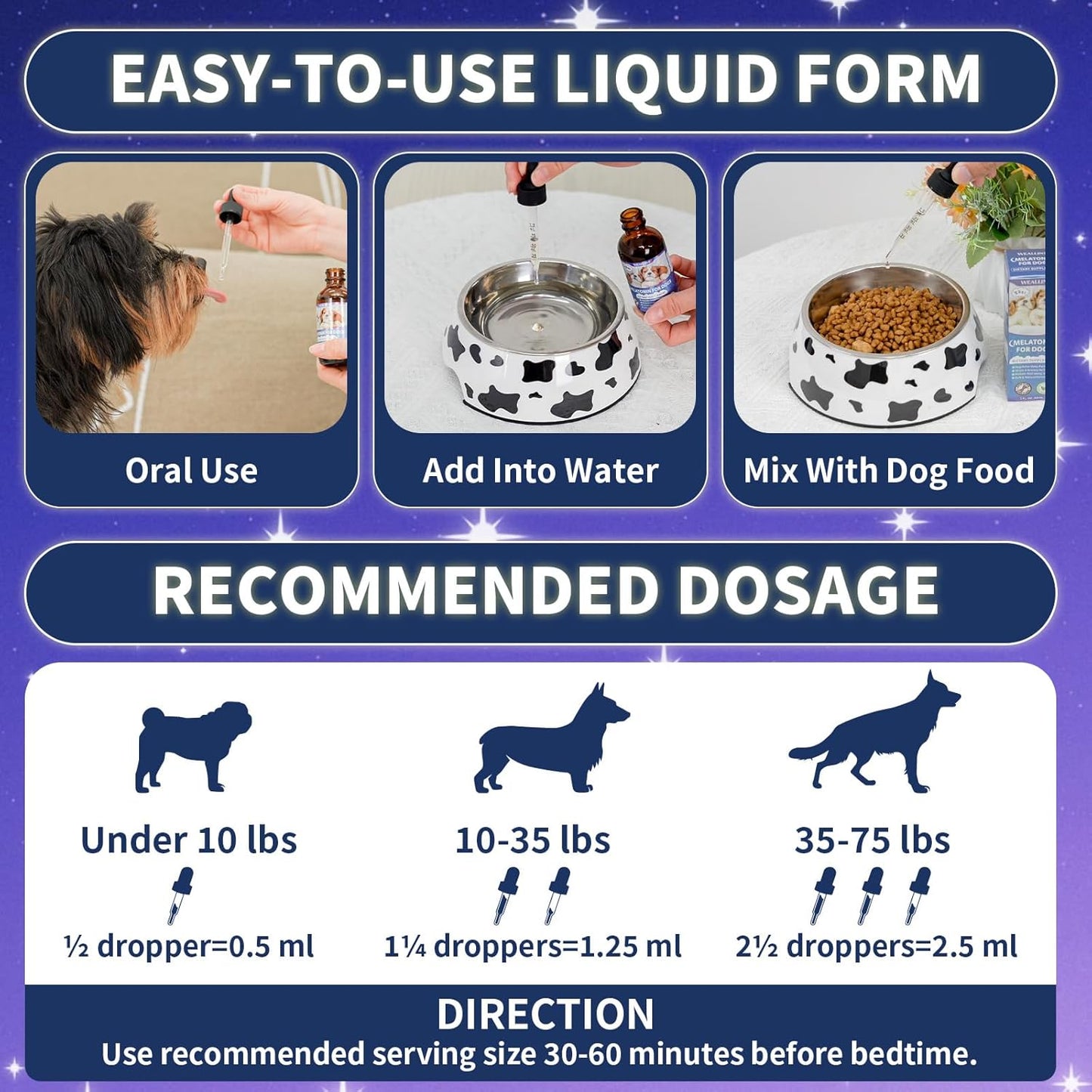 Dog Probiotic Chews + Melatonin Drops Bundle – Digestive & Sleep Support for Dogs | Promotes Gut Health, Calmness & Restful Nights