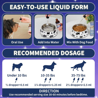 Dog Probiotic Chews + Melatonin Drops Bundle – Digestive & Sleep Support for Dogs | Promotes Gut Health, Calmness & Restful Nights