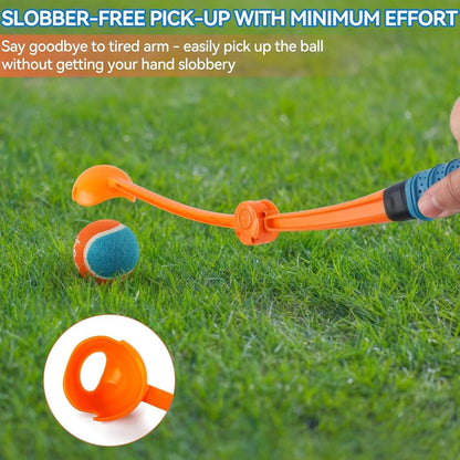 Retractable Dog with Bright Tennis Beads Grip for Long-Distance Throws – Portable Exercise Tool for All Breeds Easy Unsullied Dog Ball Starter