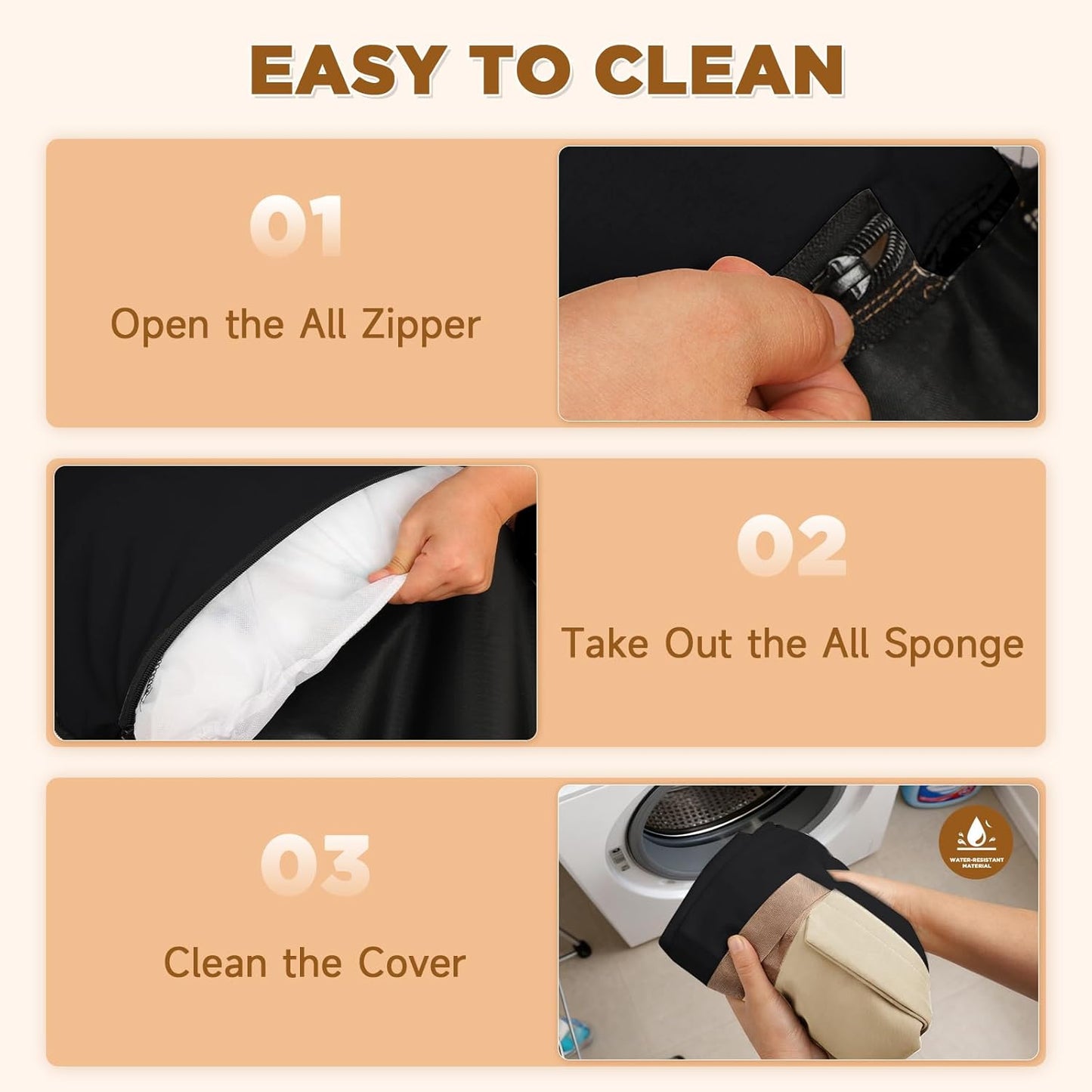 Small Dog Car Seat, Waterproof Pet Booster Seat for Car with Side Handles and a Storage Pocket, Clip-On Safety Leash and PP Cotton Filling, Vehicle Bed for Small to Medium Dogs up to 25lbs (Black)