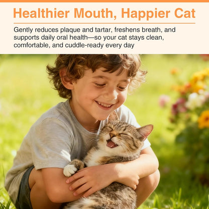 Enzymatic Cat Toothpaste Kit – Roast Chicken Flavor Dental Care for Cats & Kittens | Fights Plaque, Tartar & Bad Breath | Includes Toothbrush & Finger Brush, 1.06 oz