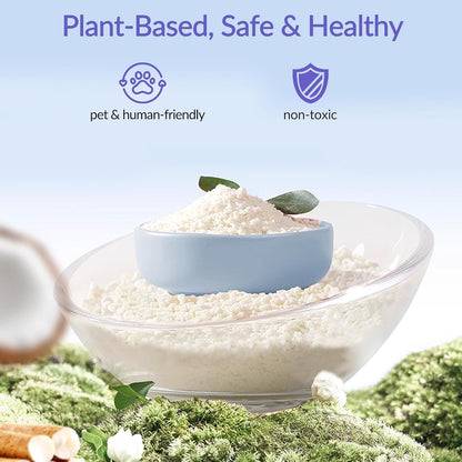 Non-Stick Ultra Clumping Cat Litter, Dust-Free Unscented Kitty Litter, Made of Pet Friendly Natural Cassava with Odor Control, Last Twice as Long as Clay Litter, 9 lbs (7.5 Liters) X 1 Pack