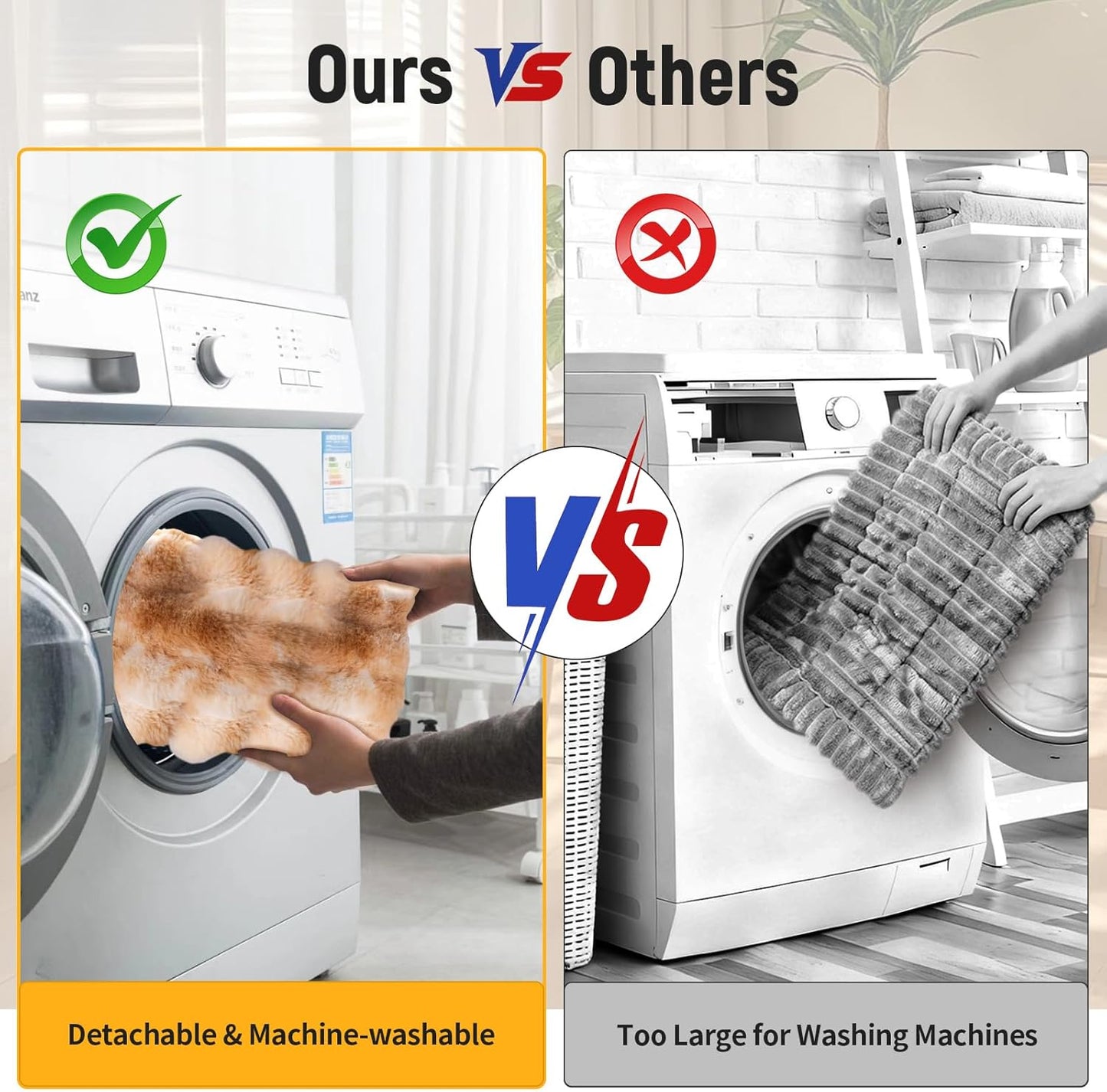 55" x 26" Dog Bed for Car Back Seat, Backseat Pet Bed with Upgraded Non-Slip Bottom, Dog Sleeping Mattress with Washable Removable Cover, Fit for Backseat Extenders, Sofa, Travel Friendly