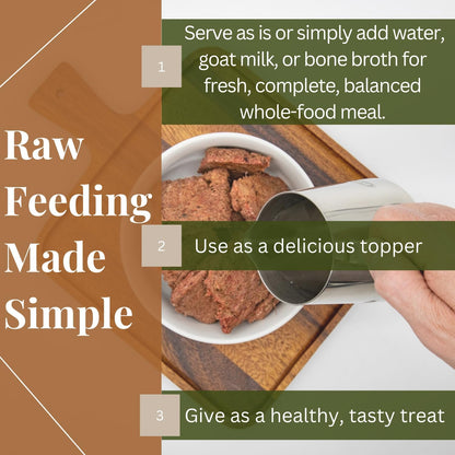 BJ'S RAW PET FOOD Freeze Dried Basic Complete & Balanced Dog Food | Chicken & Beef High-Protein Meal for Optimal Health | Made in USA, 14-Ounce