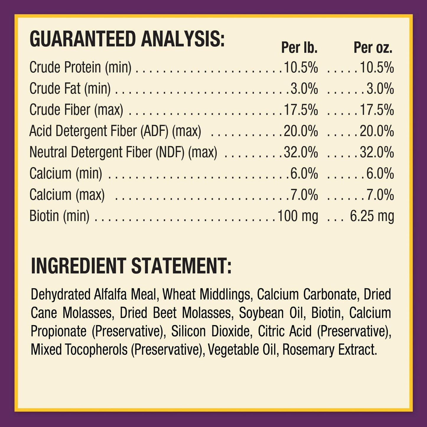 Horse Health Vita Biotin Crumbles horse hoof Supplement, Helps maintain healthy, sound hooves and strong hoof walls, 3 lbs., 48 day supply
