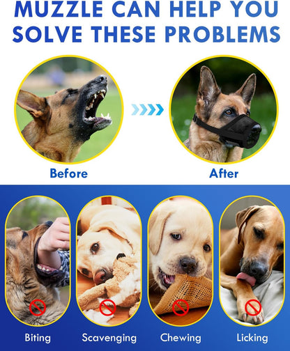 Dog Muzzle, Black-M-20251207