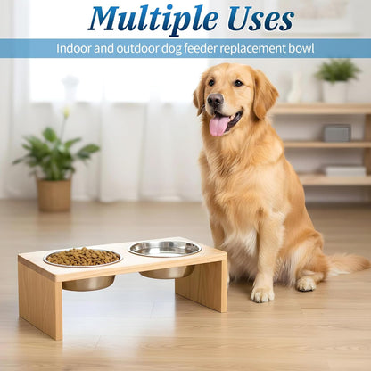 10 Pcs Stainless Steel Dog Bowls Bulk, 6.9 Inch Thickened Metal Food and Water Dish Basic Pet Feed Bowl Replacement Pet Bowls for Dogs Cats(29 Oz, Dishwasher Safe)