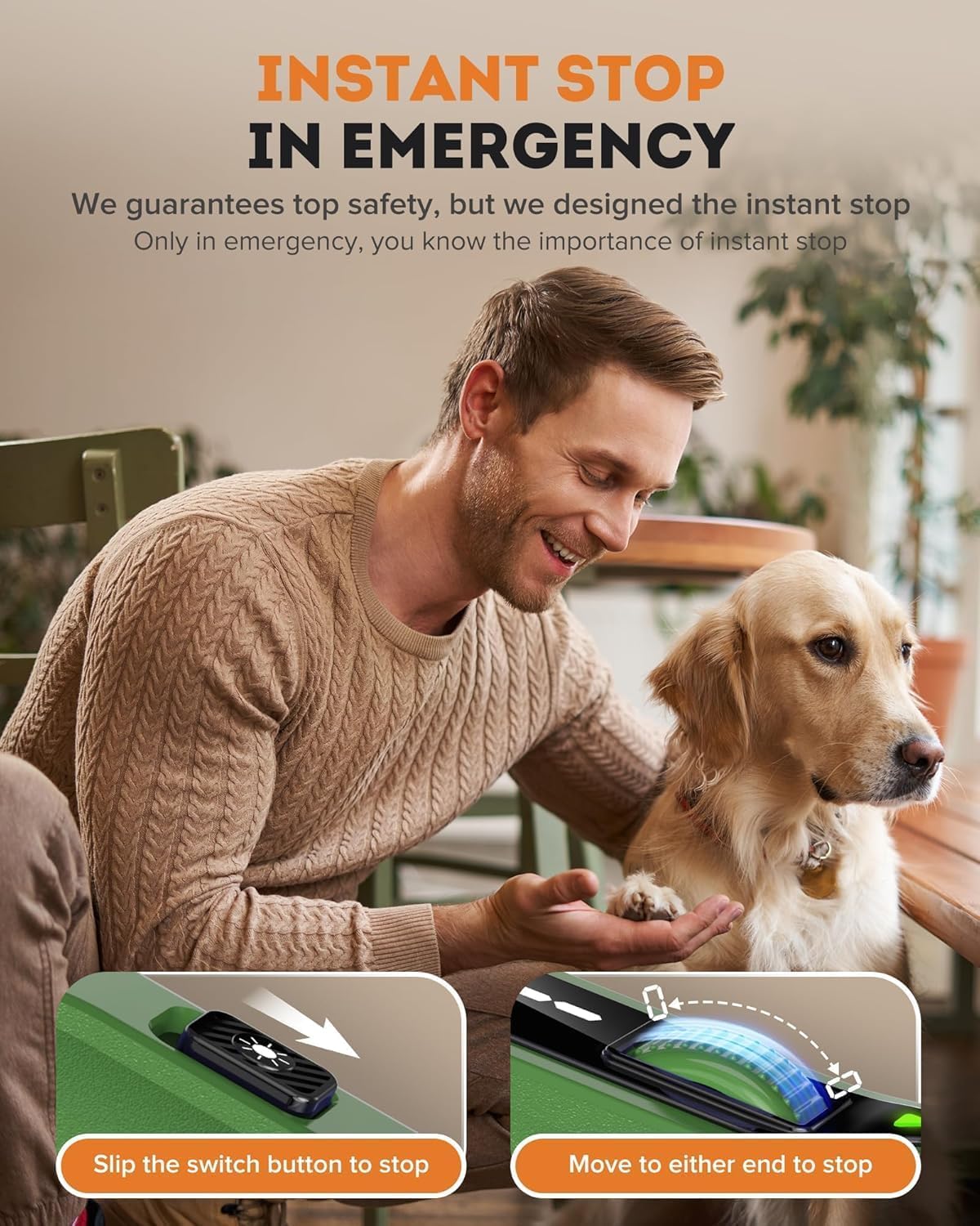 YABIFE 7-Speed Pet Nail Grinder with Light – Heavy Duty, Whisper Quiet Nail Trimmer for Dogs, Cats, Birds & Small Animals – Single-Handed Operation