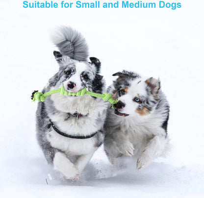 Depets 4PCs Dog Rope Toy, Assorted Puppy Chew Toys, Durable Rope Knot Dog Toy, Puppy Teething Playing Toys for Small Dogs Puppies