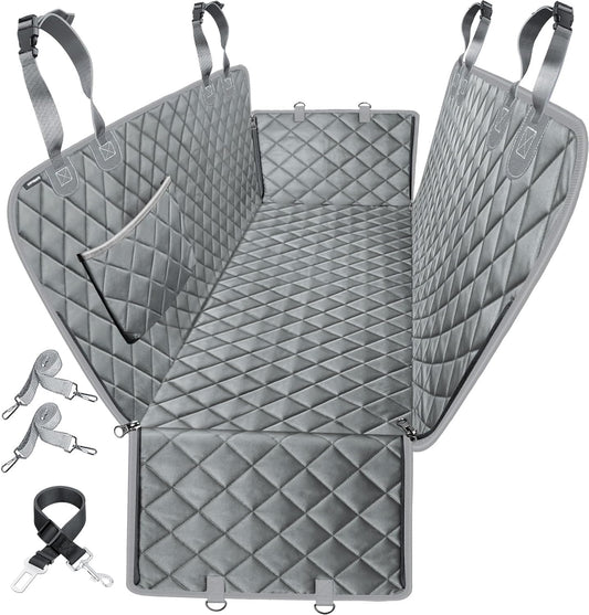 URPOWER Seat Cover for Dog 100% Waterproof Pet Seat Cover Hammock 600D Heavy Duty Scratch Proof Nonslip Durable Soft Pet Back Seat Covers for Cars Trucks and SUVs