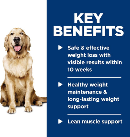 Hill's Science Diet Perfect Weight, Adult 1-6, Weight Management Support, Wet Dog Food, Chicken & Vegetables Stew, 12.5 oz Can, Case of 12