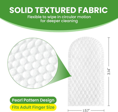 Pet Teeth Cleaning Wipes for Dogs & Cats, Pet Dental Finger Wipes for Dogs, No-Rinse Dog Toothbrush Toothpaste to Reduce Plaque & Tartar, Disposable Dog Tooth Brushing Kit - Mint Flavor - 50 Count