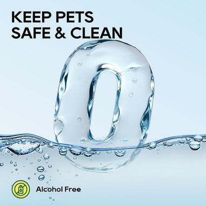 HONEY CARE Disposable Pet Wipes for Dogs & Cats – Cleansing & Soothing, Fragrance-Free, 100 Wipes for Paws, Butt & Body Cleaning(100 Pcs/4Packs