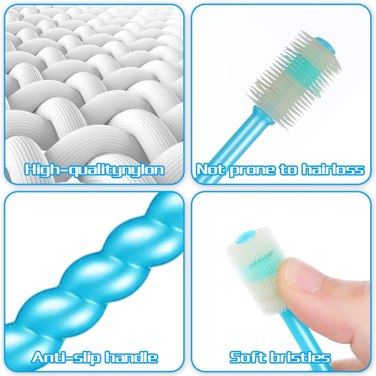 6Pcs 360-Degree Small Dog and Cat Soft Toothbrush Cat Dental Care Dog Toothbrush Soft Silicone Pet Toothbrushes for Puppy, Small Dogs and Cats Set of 3 Different Shapes