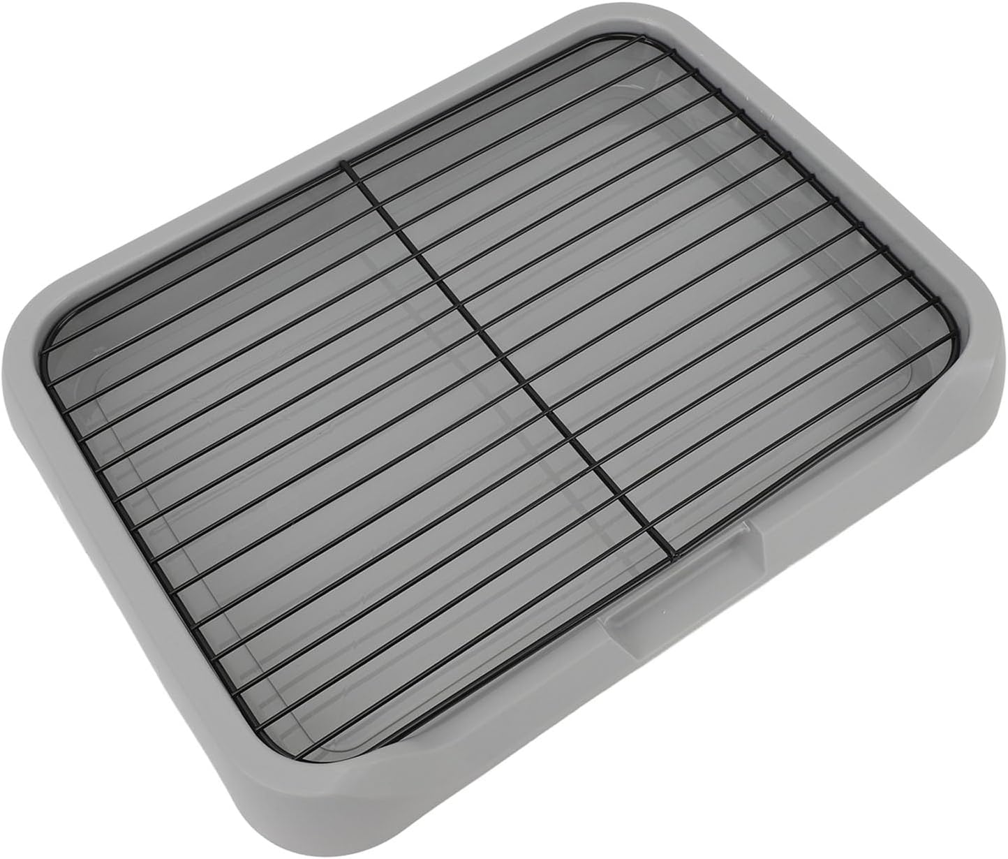 Dog Training Toilet, Puppy Potty Training Tray with Removable Mesh Design, Stable Structure Prevent Tipping for Small Medium Dogs, Indoor Dog Litter Box with Shovel and Net Frame