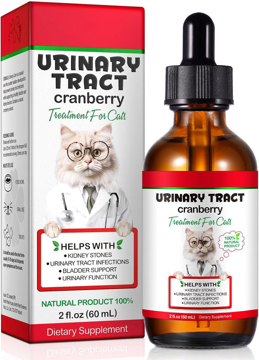 Feline Urinary Tract Health, Cat UTI Remedy, Natural Herbal Supplement 2 fl oz, Supporting Regular Care for Urinary Health