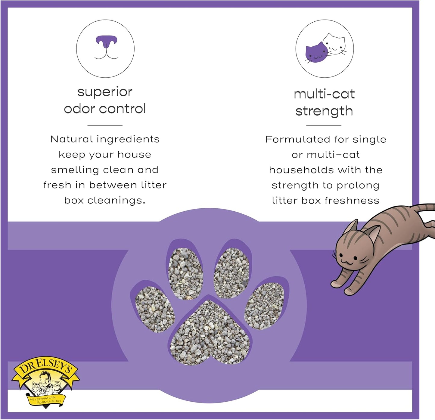 Dr. Elsey's® Clean Tracks Clumping Clay Cat Litter 40 lb. Bag