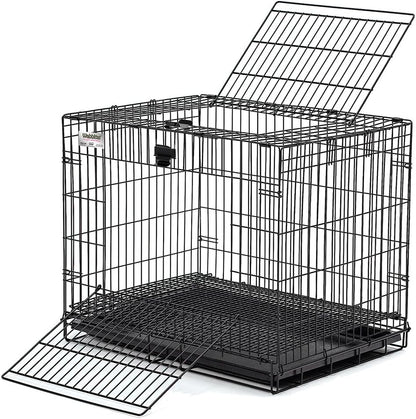 MidWest Homes for Pets Small Wabbitat Rabbit Cage, Grid Mesh Floor, Removable Tray, Top & Front Door Access, Rust Resistant Finish, No Tools Required