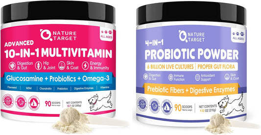 Dog Vitamins Powder and Probiotics for Dogs Powder