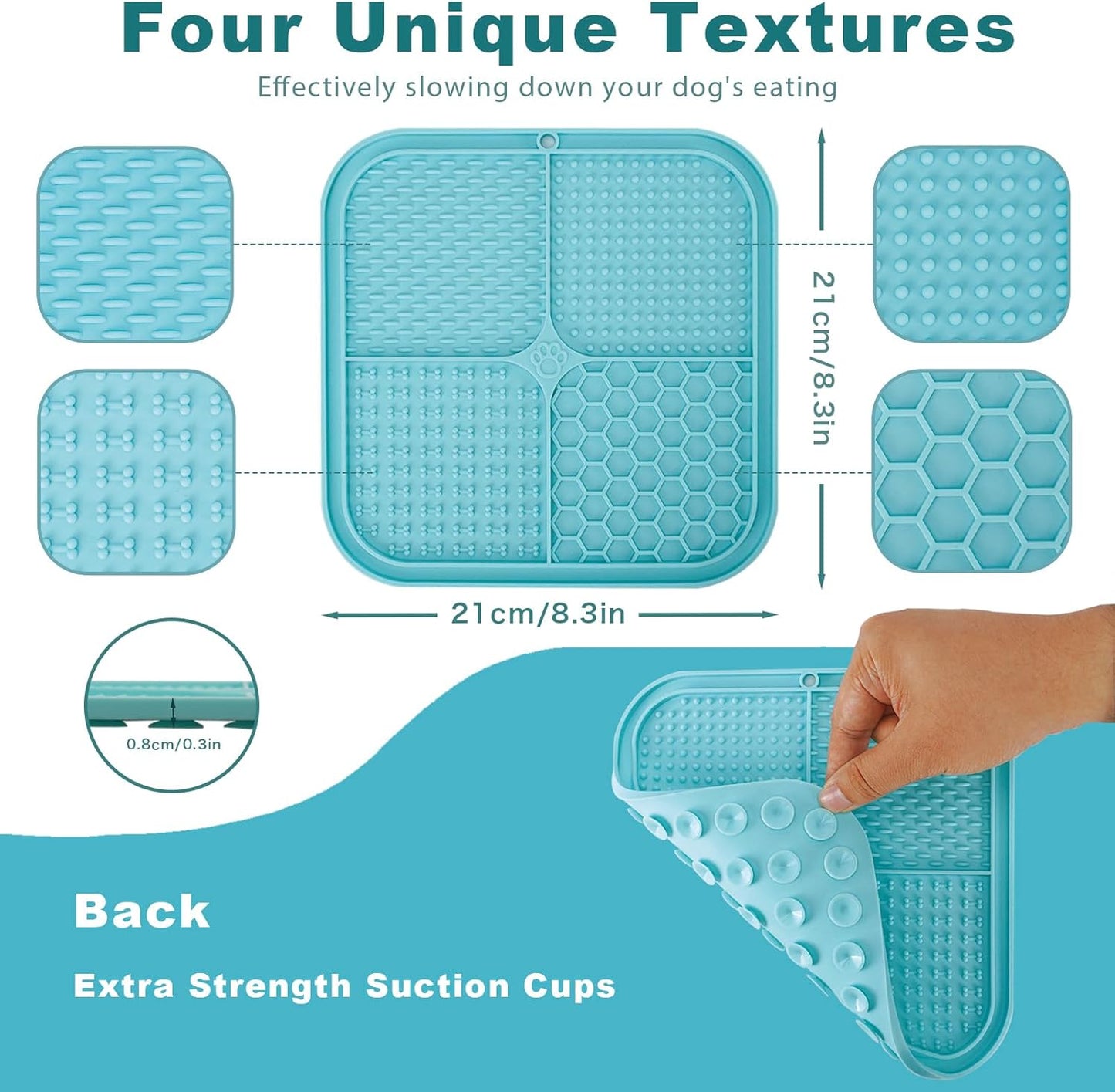 Dog Puzzle Toys & Lick Mat for Dogs, Interactive Toys for IQ Training, Dog Treat Puzzle Toys Slow Feeder for Mental Stimulating, Pet Food Puzzle Feeder Toys for All Breeds