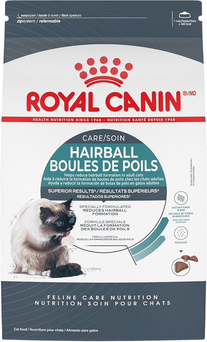 Royal Canin Feline Care Nutrition Hairball Care Adult Dry Cat Food, 3 lb Bag