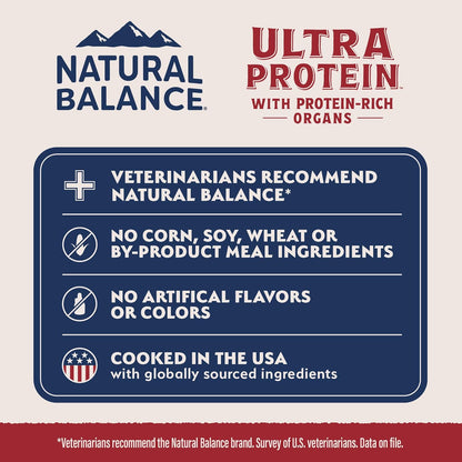 Natural Balance Ultra Protein Dry Cat Food, Real Salmon & Chicken Meal Recipe with Chicken Liver & Chicken Hearts - 3 lbs.