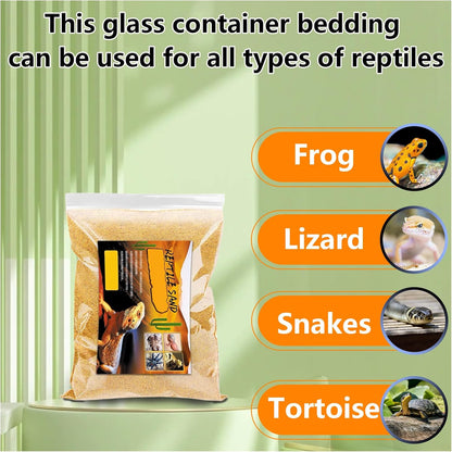 BNOSDM Reptile Sand Bearded Dragons Substrate Sands Lizard Terrarium Bedding Desert Blend for Snakes Geckos Chameleon Tortoise Frogs Scorpion Invertebrates Amphibian 2.2lb (Yellow)
