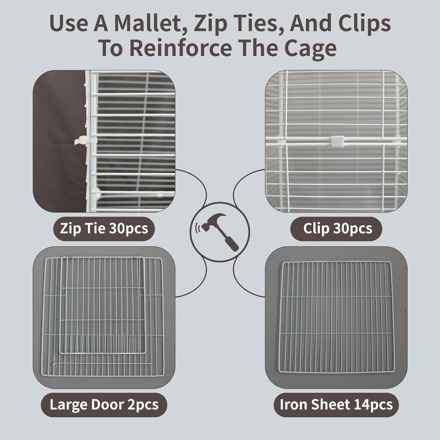 Standing Large Bird Cage, Parakeet Cage with Detachable Stand & Wheels, Wide Flight Birdcage for Parrot Cockatiel Conure Budgie Canary Finch Lovebird