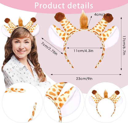 Dog Ears Headband Cartoon Hair Hoop Animal Headwear Costume Hair Bands Cosplay Party Accessories Headpiece