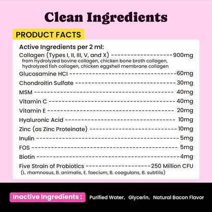 Premium Collagen for Dogs & Cats – 5 Types of Grass-Fed Collagen (I, II, III, V & X), Fast Allergy & Itch Relief Dog Colágeno with MSM, Biotin & Hyaluronic Acid – Supports Healthy Skin & Joints –120ml