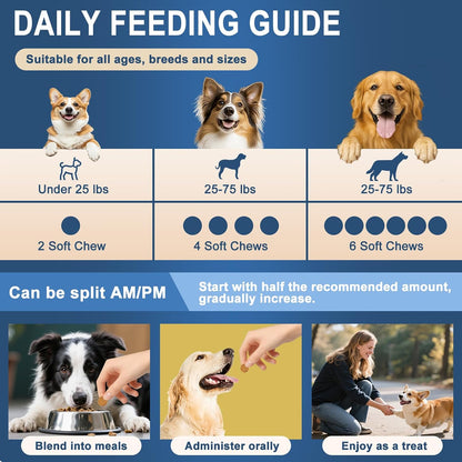 Probiotics for Dogs, Dog Probiotics Chews for Digestive Health & Gut Health, Improve Immune System,Constipation & Diarrhea Relief(Chicken Flavor, 250 Chews)