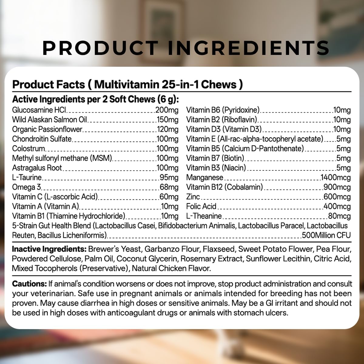 Dog Multivitamin Chewable with Probiotics,Dog Vitamins and Supplements for Hip & Joints,Pets Immune Support,Skin,Coat,Heart,Gut Health with Omega 3,Glucosamine for All Breeds Dogs-Senior & Puppy