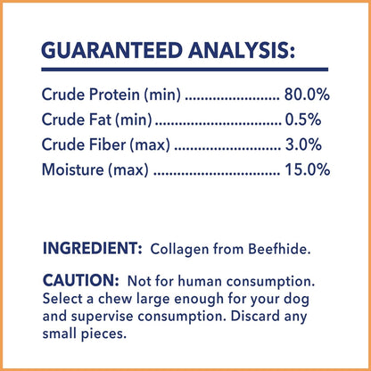 Pet Factory CareChewz Collagen 6-7" Skinny Braided Sticks Dog Chew Treats - Natural Flavor, 15 Count/1 Pack