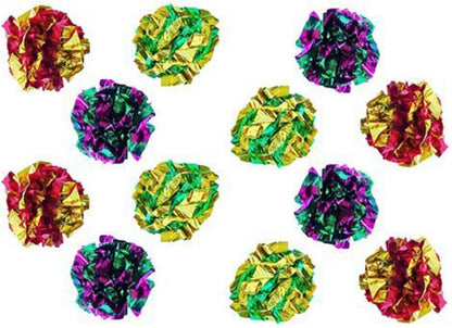 Original Mylar Crinkle Balls Cat Toys - 12 Pack