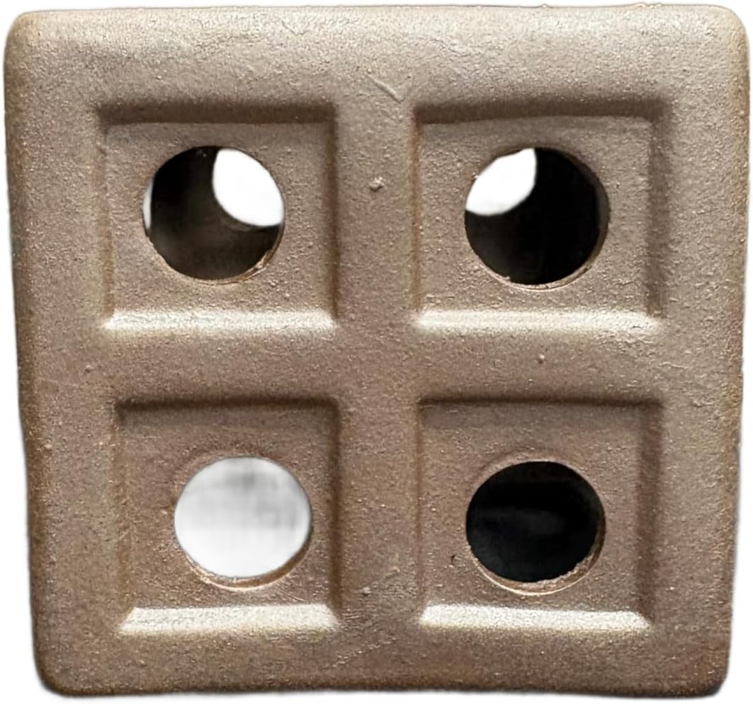 Dark Ceramic Aquarium Ornament Decor Fish Hide for Fresh or Saltwater Aquariums - Dice (2.75" x 2.75" x 2.75")