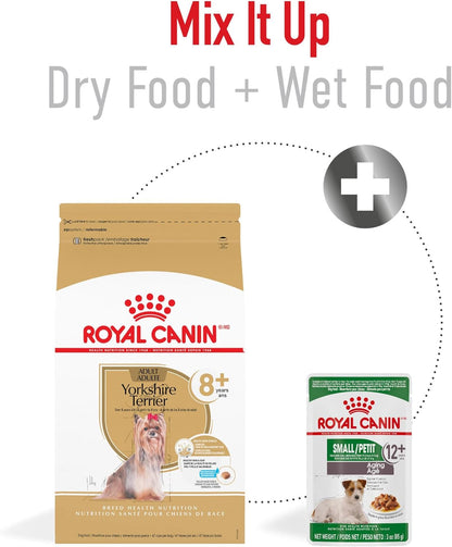 Royal Canin Breed Health Nutrition Yorkshire Terrier 8+ Senior Dry Dog Food, 2.5 lb Bag
