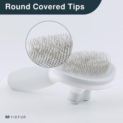 Cat Hair Brush,Cat Brush for Shedding,Soft Silicone Self Cleaning Brushes for Short and Long Haired Cats for Grooming and Shedding