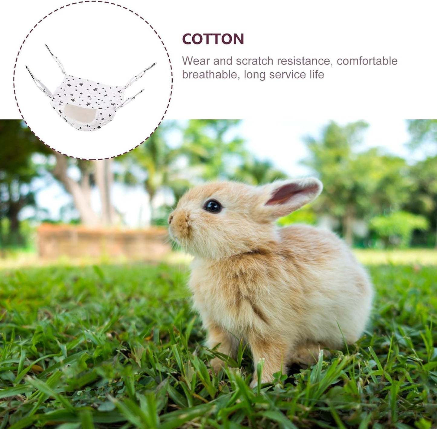 Small Animal Hanging Bed and Pet Warm Hanging Hammock with Light Star Pattern Soft Cozy Sleep Nest for Small Animals Cage Accessory