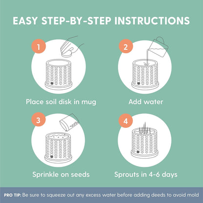 The Cat Ladies Organic Cat Grass for Indoor Cats - Growing Kit with Organic Seed Mix, Soil and Boho Planter with Bamboo Tray. Natural Hairball Control and Digestion Remedy, Cat Gifts