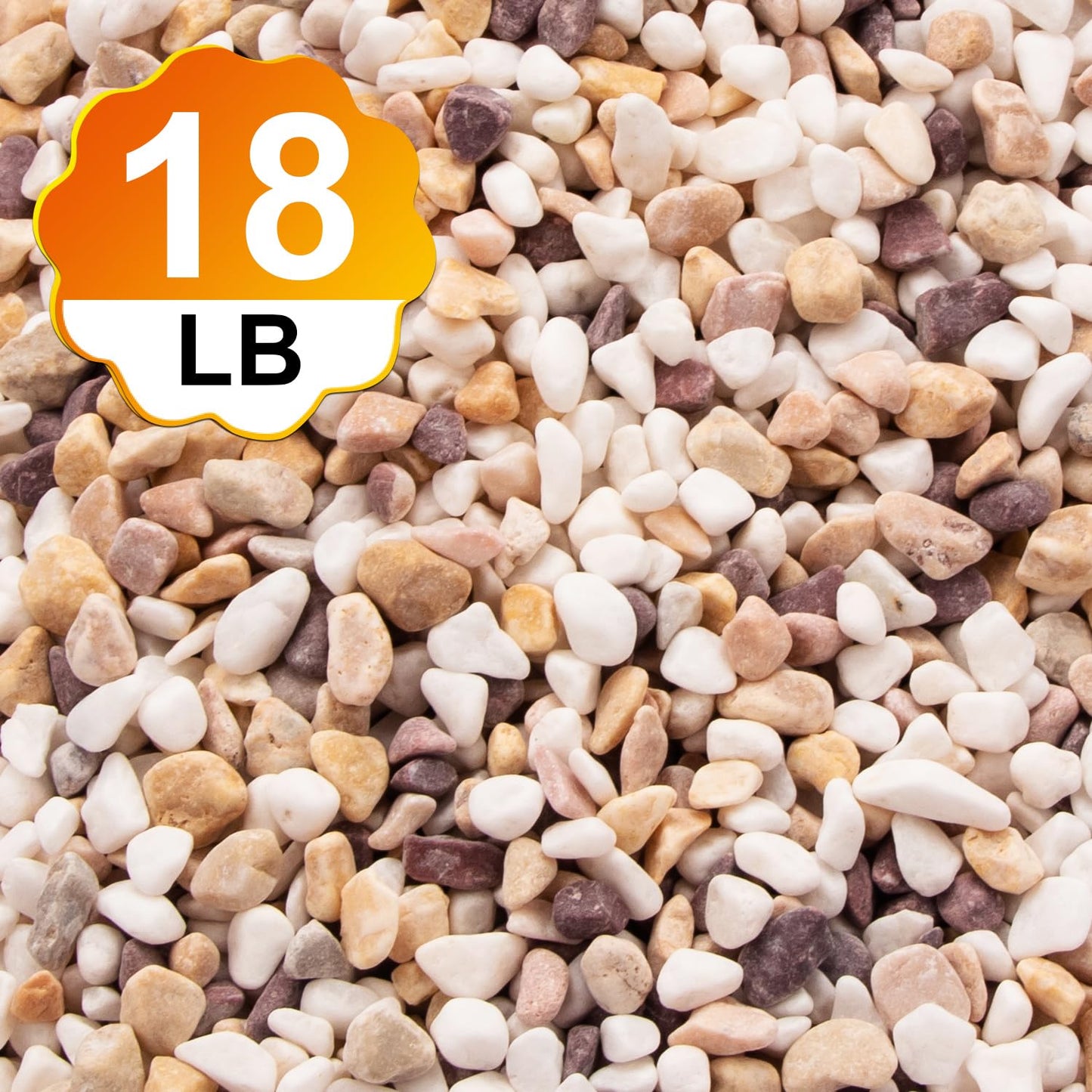 18 Pounds Natural Pea Gravel Pebbles,Small Rocks,Decorative Rocks for Succulents,Aquarium Gravel,Vase Filler,Plants