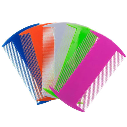 50 PCS Flea Lice Combs Grooming Fine Tooth Hair Combs for Dogs Cats, 5 Colors