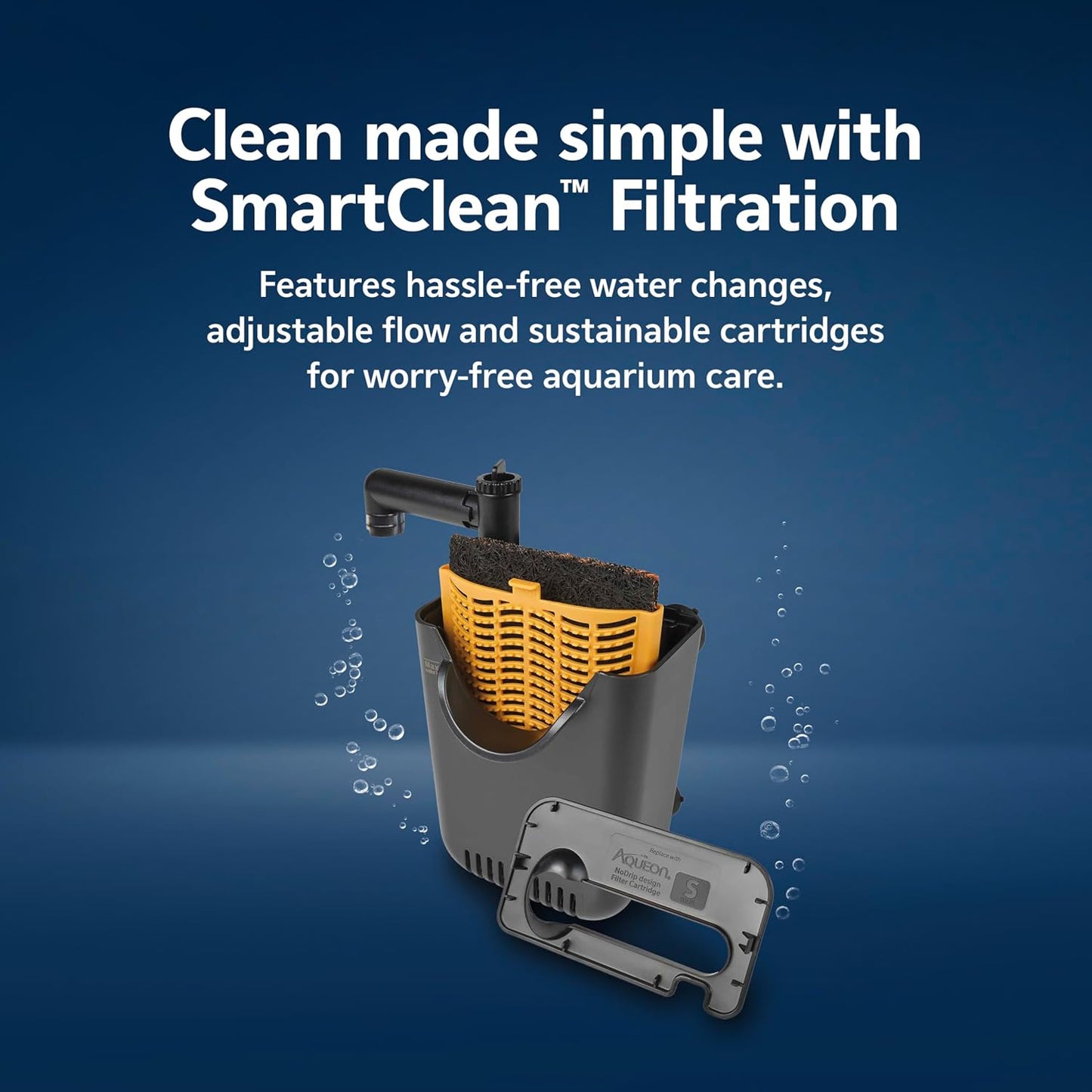 Aqueon Aquarium Starter Kit with Smart Clean Filtration and LED Lighting, Freshwater and Saltwater Fish, Perfect for Tetras, Guppies, Platies, 10-Gallon