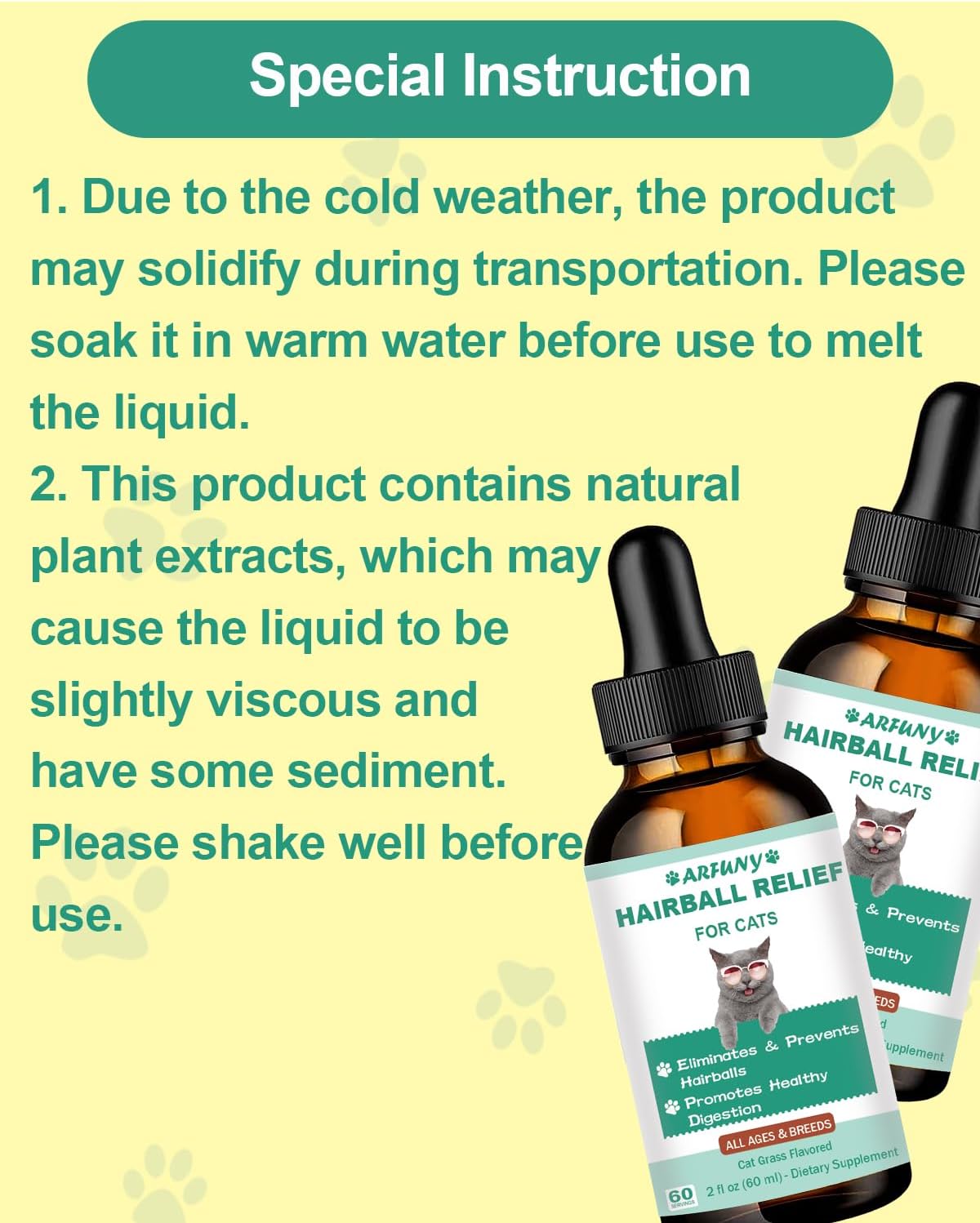 Hairball Treatment for Cats - Cat Hairball Remedy - with Natural Ingredients & Vitamins - Kitten Furball Treatment - Supports Skin & Coat, Digestion - Cat Grass Flavor