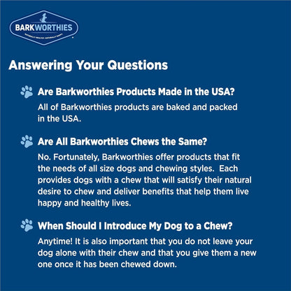 Barkworthies Odor Free Bully Sticks - 2 Pack (5 ct 6 inch) Premium Long Lasting, Protein-Packed, Grain Free Dog Treats and Dog Chews for Aggressive Chewers - Promotes Healthy Teeth for Dogs