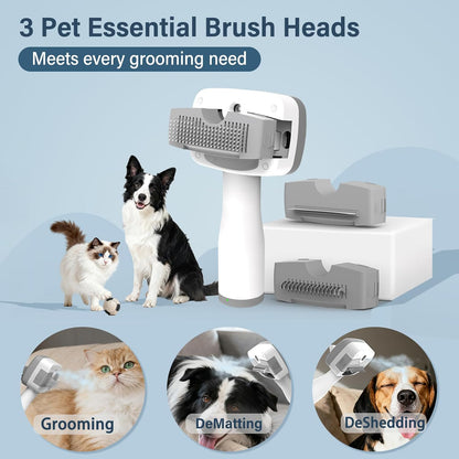 Pet Steam Brush for Dogs & Cats | 30PCS Pet Grooming Wipes