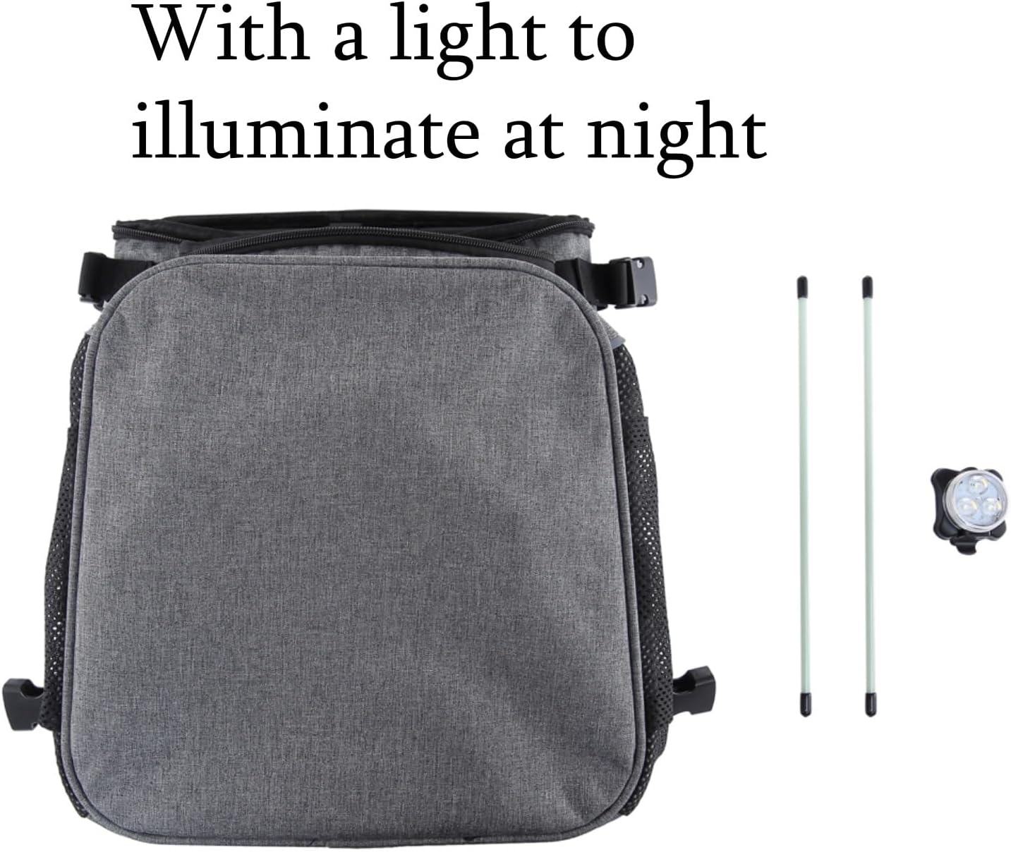 Dog Bike Basket Foldable Pet Carrier Backpack Large Waterproof Pet Bicycle Basket Portable Breathable Basket Bag for Dogs and Cats - Ideal for Pets up to 6.6 lbs