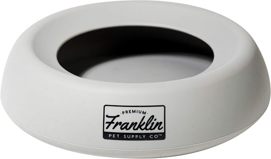 Franklin Pet Supply Co. Spill Proof Pet Bowl - No Splash Travel Water + Food Dish for Dogs + Cats - Portable - 16 oz. - BPA Free