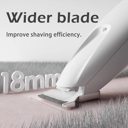 Pet Trimmer, Electric Multifunctional Pet Hair Clippers, Waterproof Rechargeable Shaver with LED Light, Low Noise Trimmer for Paws Eyes Ears Face Buttocks for Large/Small Dogs and Cats